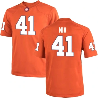 Men's Clemson Tigers Caleb Nix Team Color Jersey - Replica Orange