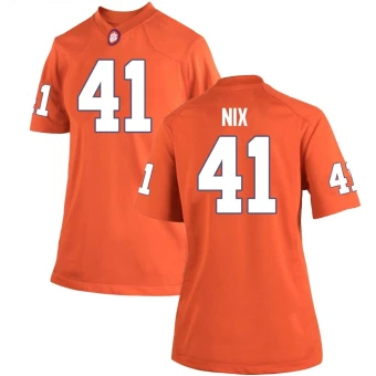 Women's Clemson Tigers Caleb Nix Team Color Jersey - Game Orange