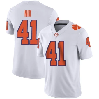 Youth Clemson Tigers Caleb Nix Football Jersey - Game White